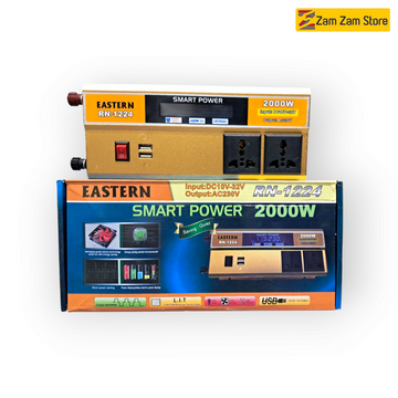 Eastern Smart Power 2000W DC to AC Inverter | Input 10V–32V | Output 230V AC – RN 1224