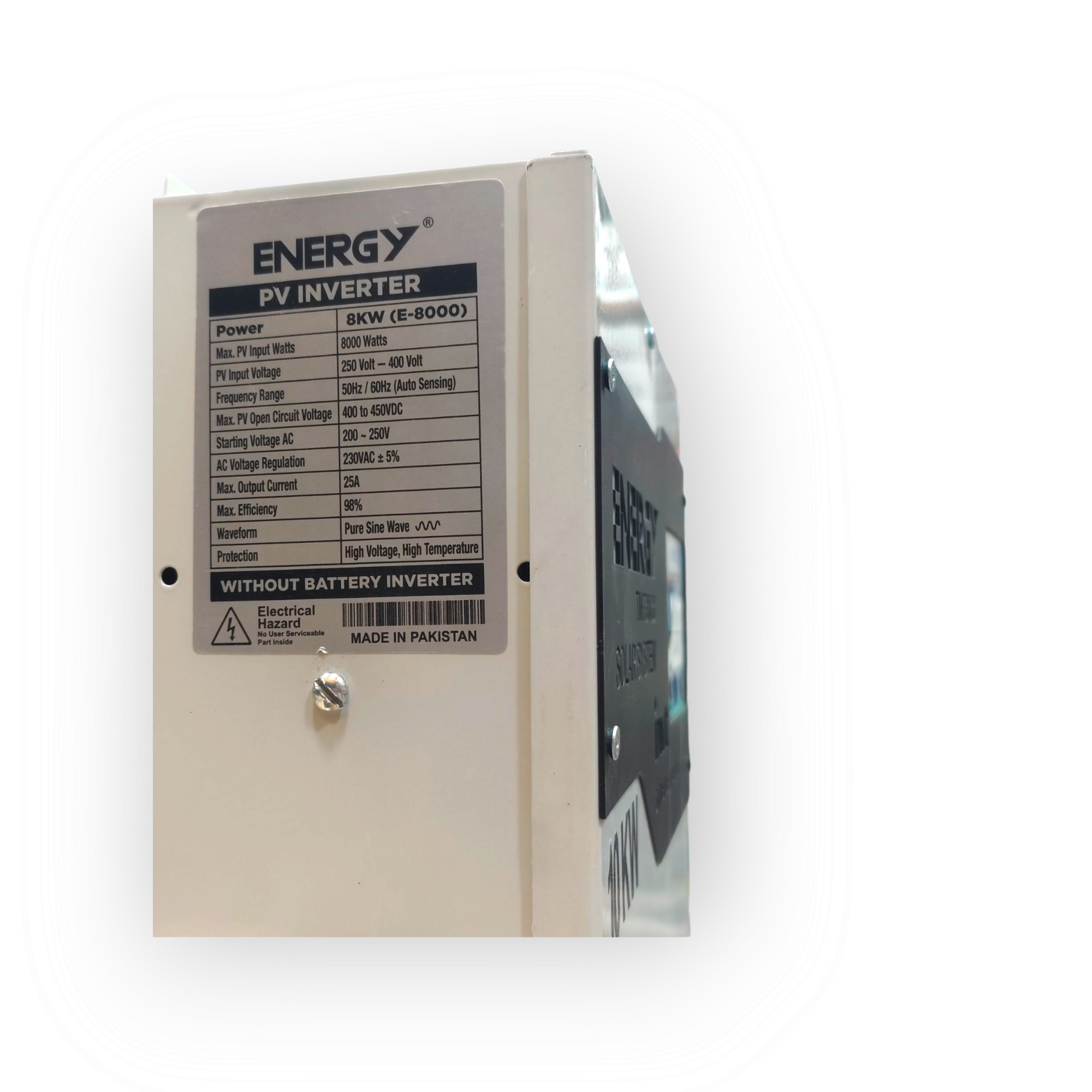 ENERGY 8KW Direct Solar PV Inverter (VFD) – Pure Sine Wave - Zam Zam Store