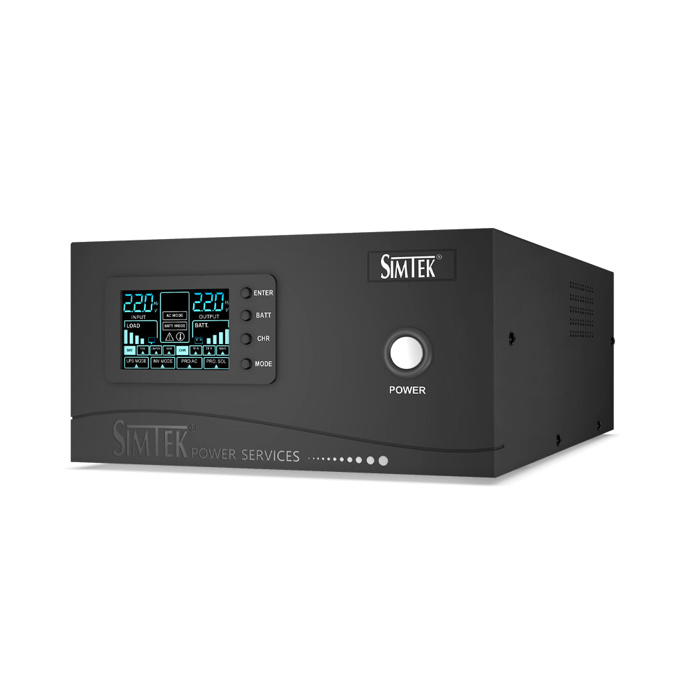 Simtek Pure Sine Wave UPS 8+8 2000VA 1200w 24V - Zam Zam Store