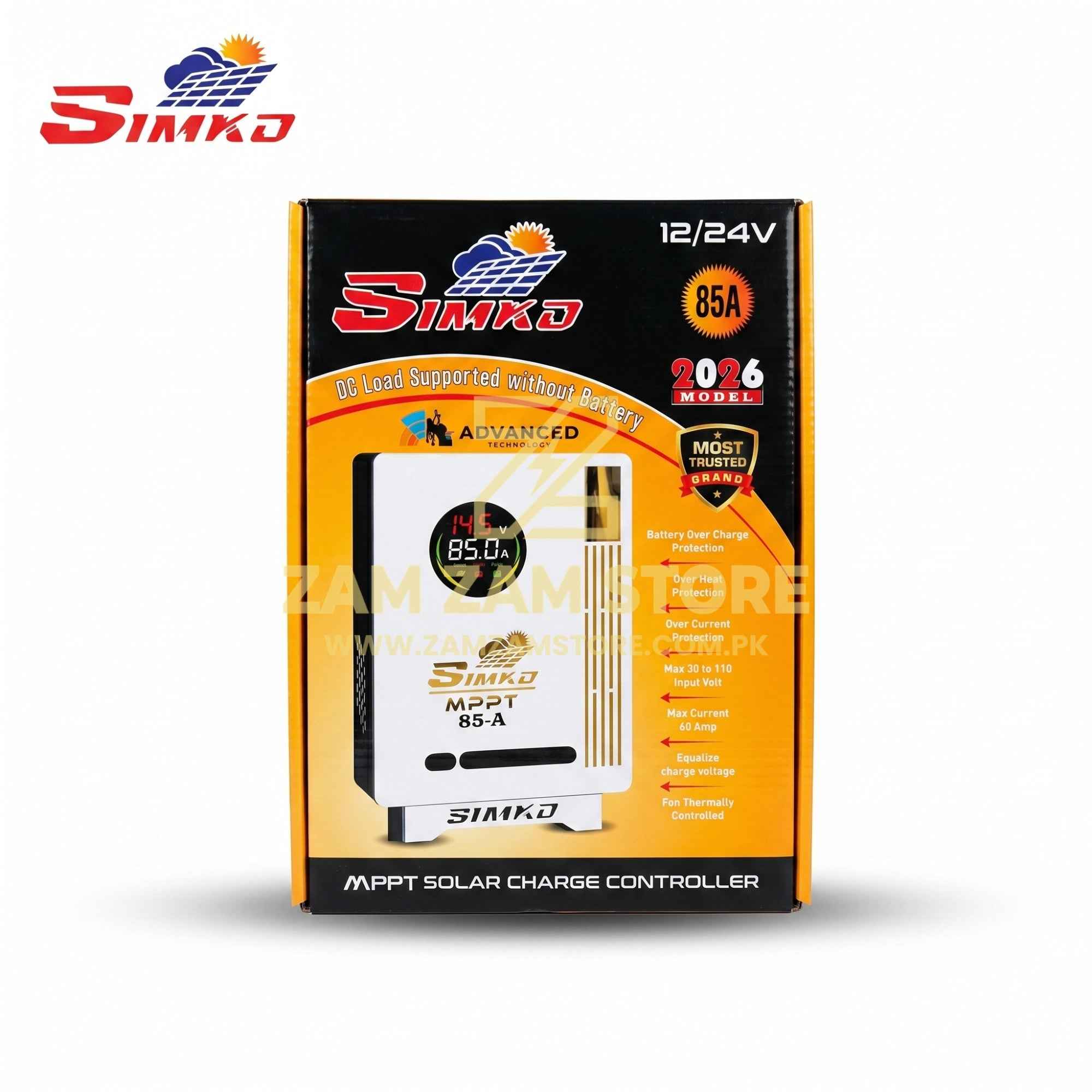 SIMKO 85A MPPT Solar Charge Controller 12V/24V