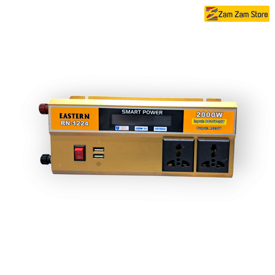 Eastern Smart Power 2000W DC to AC Inverter | Input 10V–32V | Output 230V AC – RN 1224