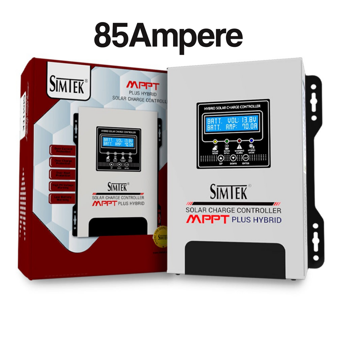 Simtek Hybrid MPPT Solar Charge Controller 85A | 12V/24V Auto -FREE DELIVERY - Zam Zam Store