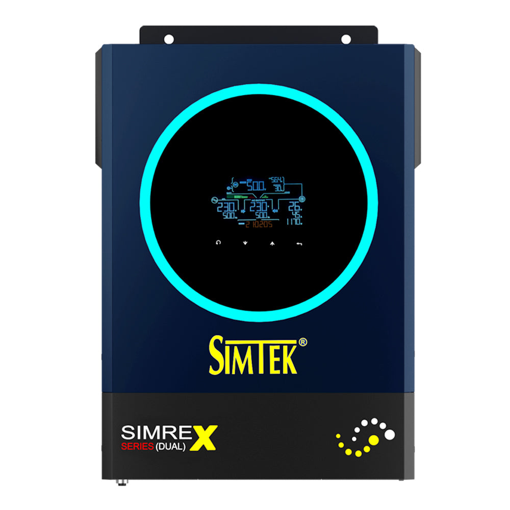 Simtek SIMREX (DUAL) 6KW-48V Hybrid Solar Inverter - Zam Zam Store