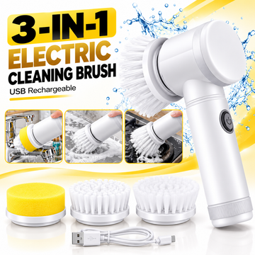 3-in-1 Electric Cleaning Brush – Stop Scrubbing by Hand