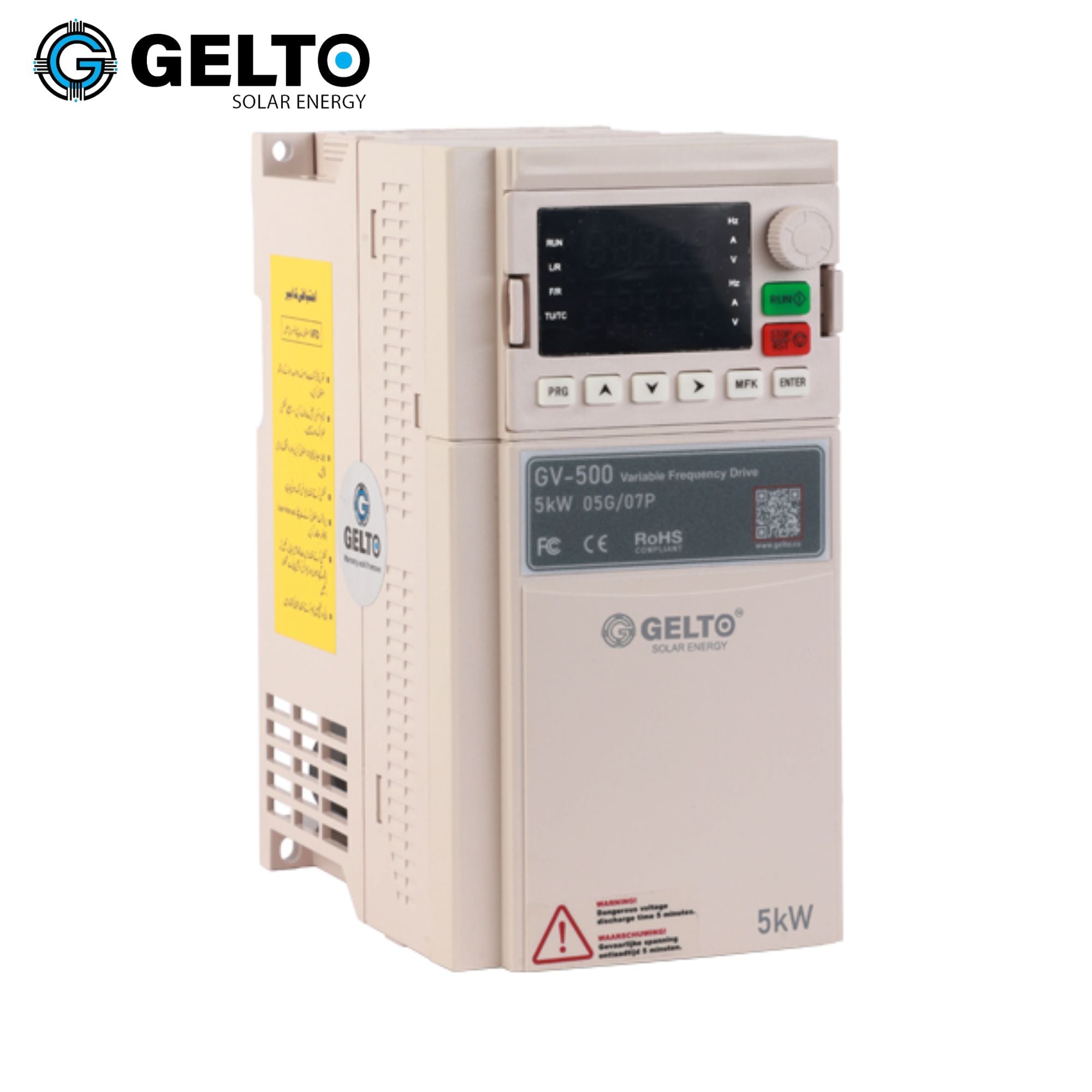 Gelto GV-500 5KW VFD – 7.5HP Variable Frequency Drive
