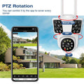 WiFi 2MP Outdoor PTZ Camera 3 Lens