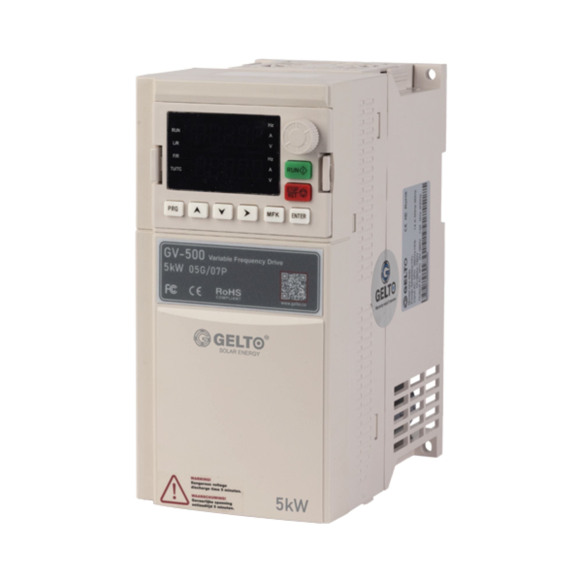 Gelto GV-500 5KW VFD – 7.5HP Variable Frequency Drive