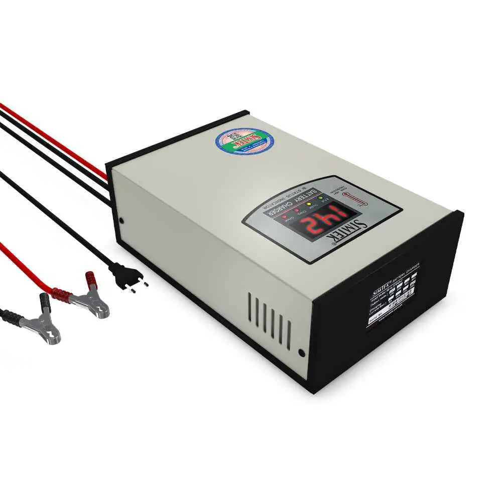 Simtek Digital Battery Charger 12V 20amp with 12v Output (6 Month Warranty)