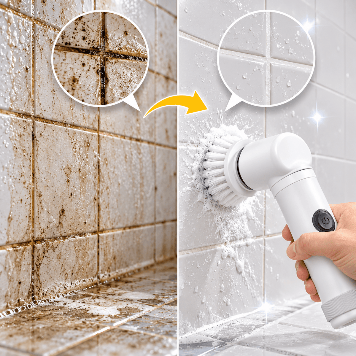 5-in-1 Electric Cleaning Brush – Stop Scrubbing by Hand - Zam Zam Store