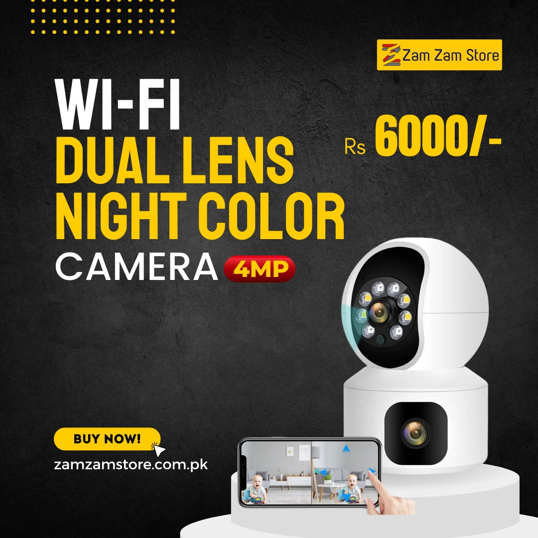 Wifi 4MP WiFi Camera with Dual Screens - Zam Zam Store