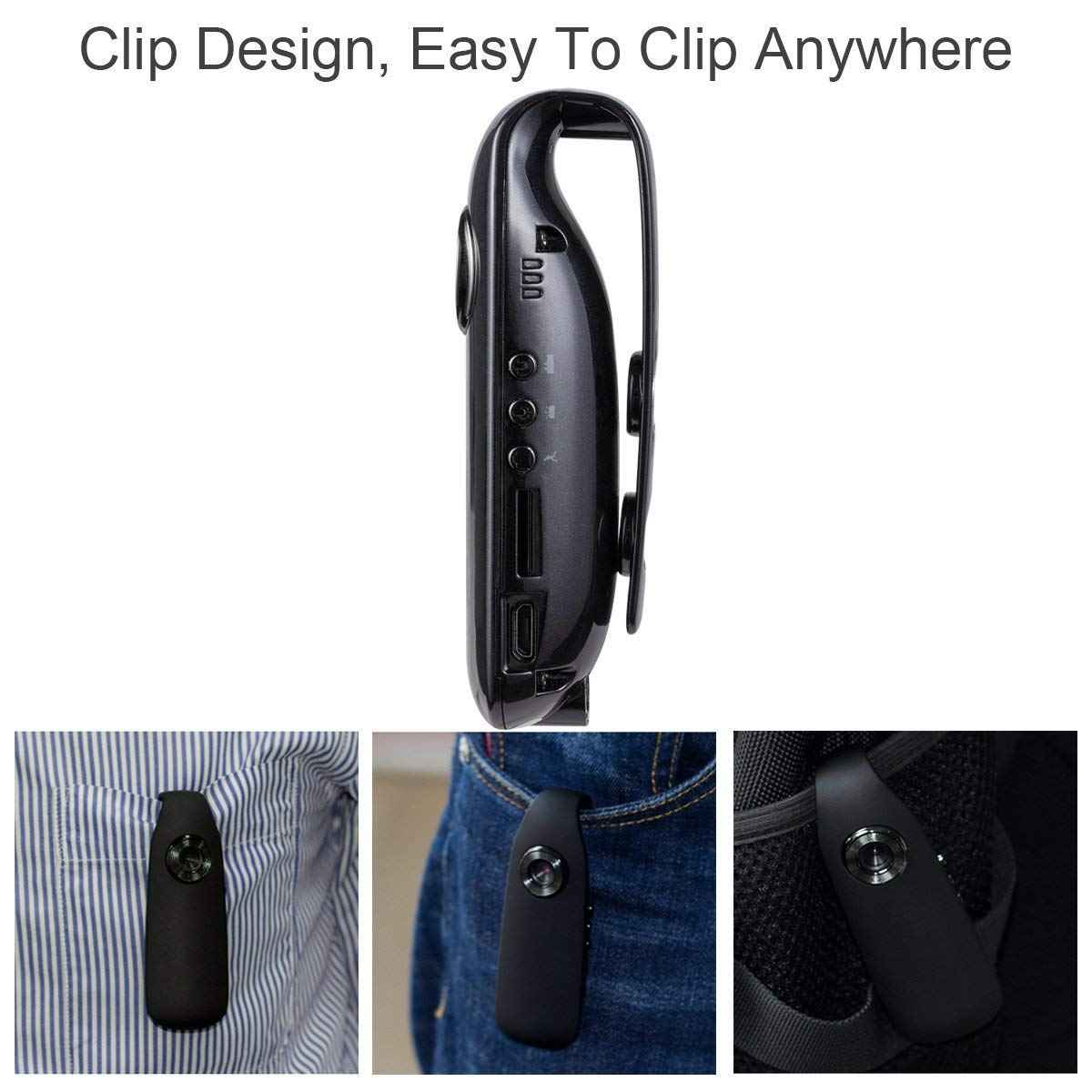Mini Spy Body Camera – Wearable Pocket Cam for Security, Travel, and Sports