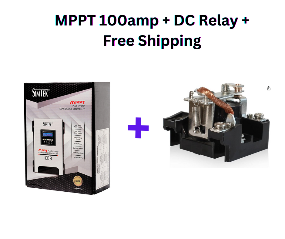 Buy MPPT 100amp + DC Load Relay + Get Free Shipping - 