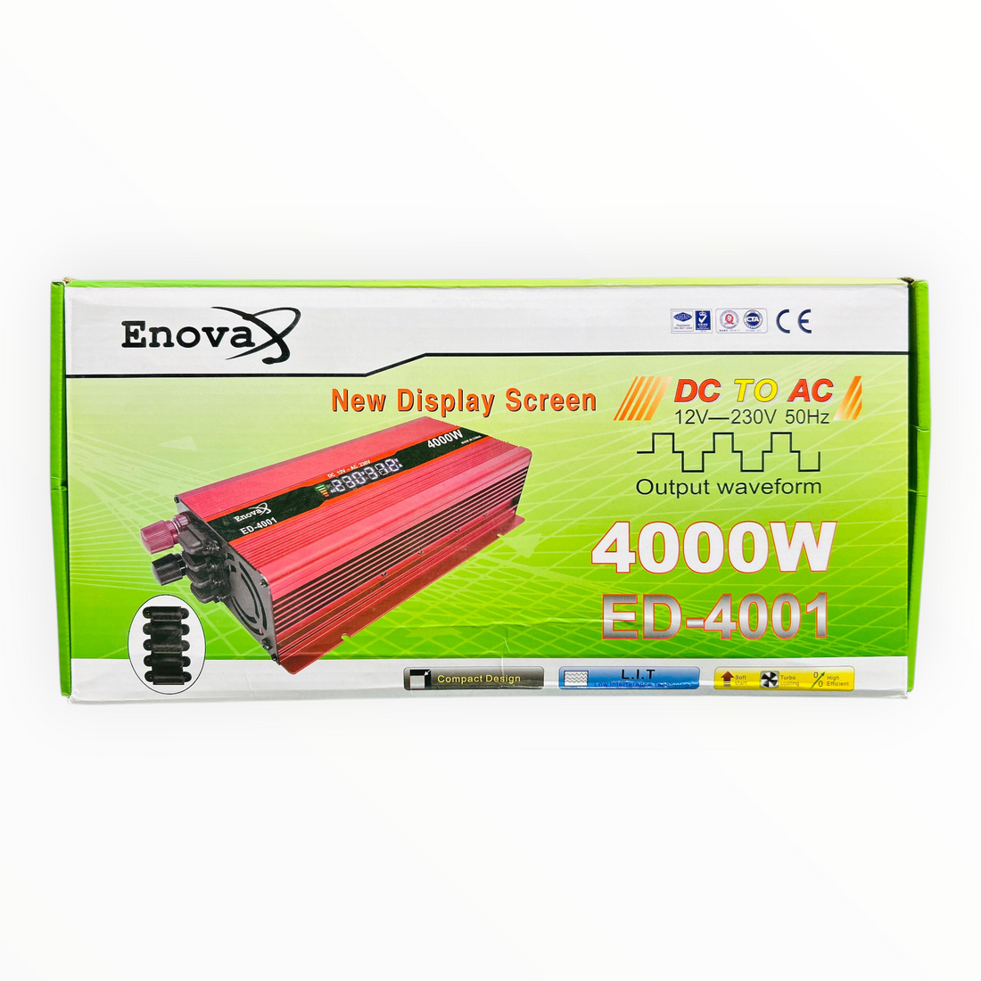 Enova 4000W DC to AC Inverter | 12V to 220V With Digital Display