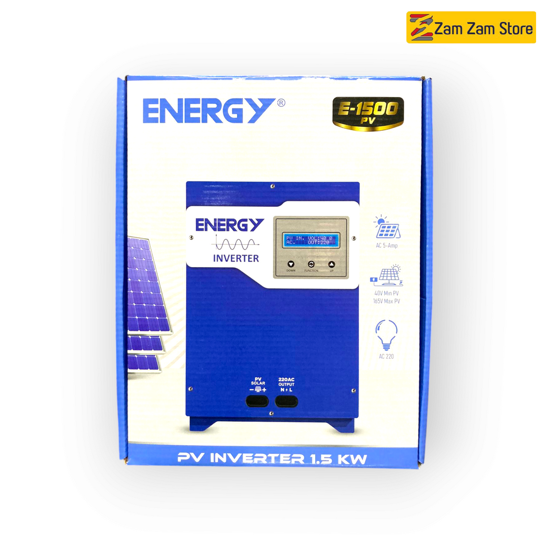 ENERGY 1.5KW Direct Solar Inverter VFD | Runs Without Battery & WAPDA