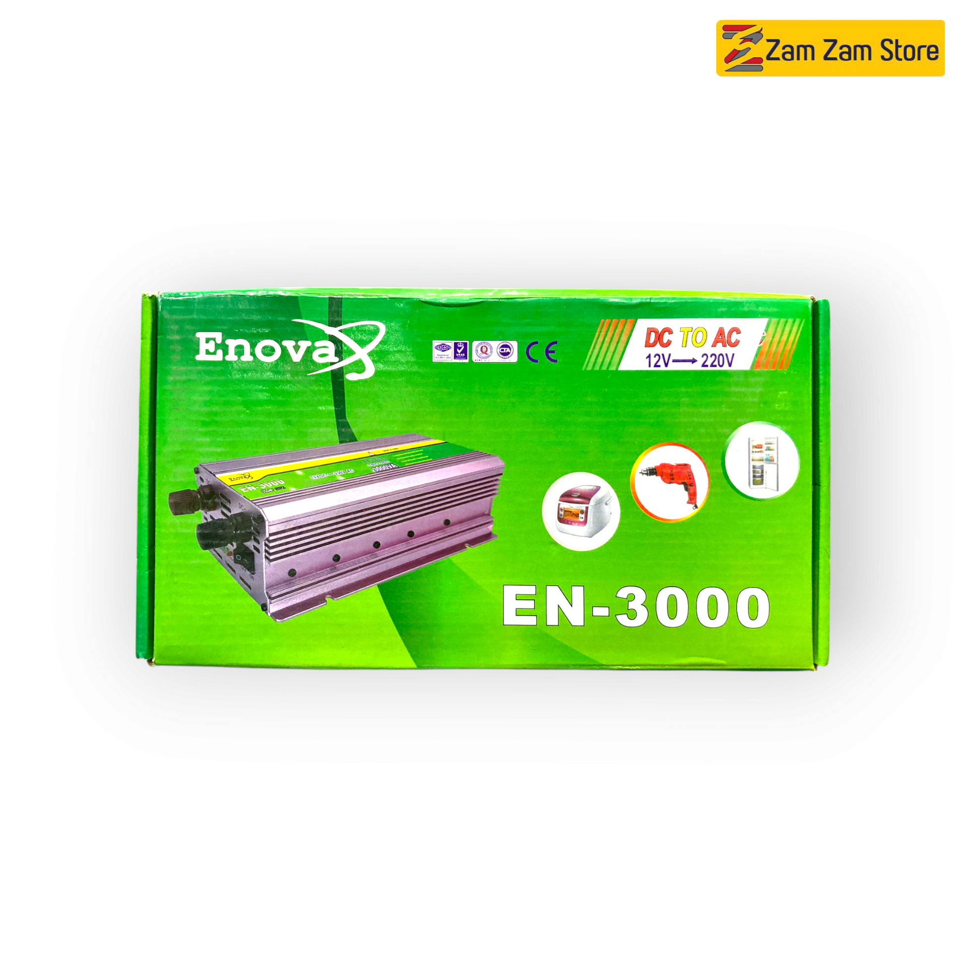 Enova 3000W DC to AC Inverter | 12V to 220V - Zam Zam Store