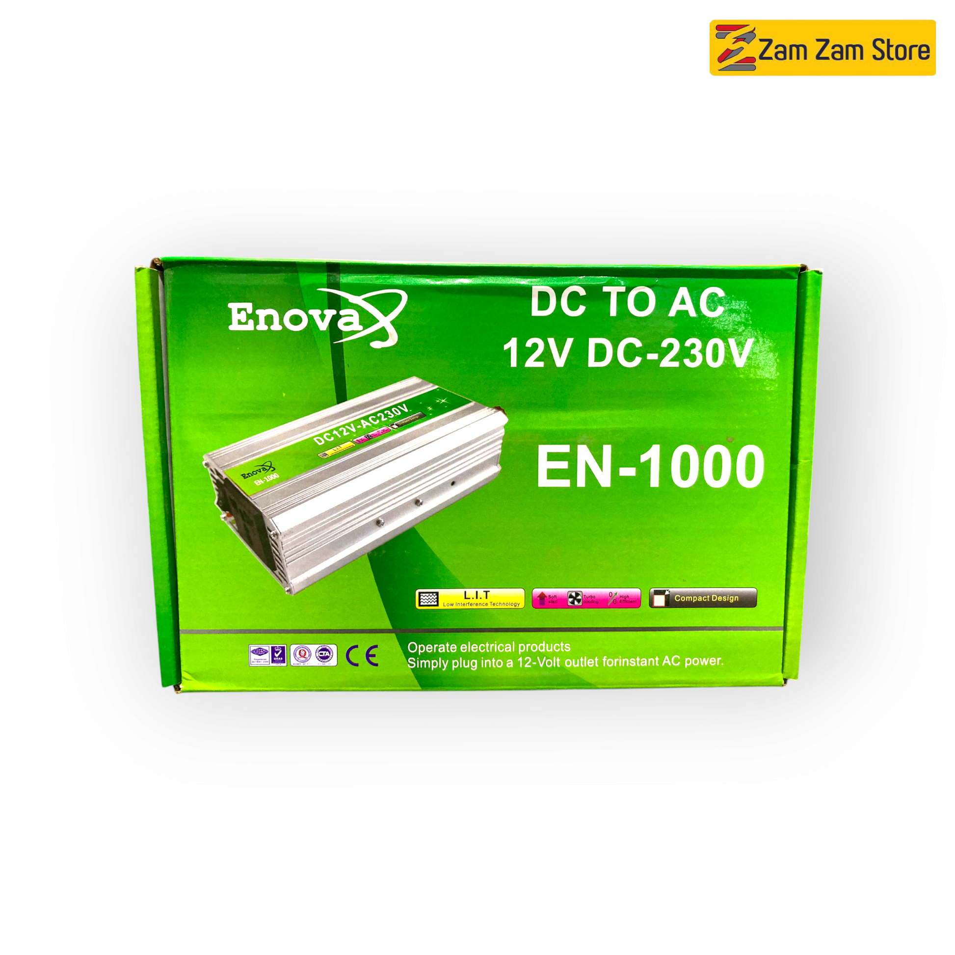 Enova 1000W DC to AC Inverter | 12V to 220V - Zam Zam Store