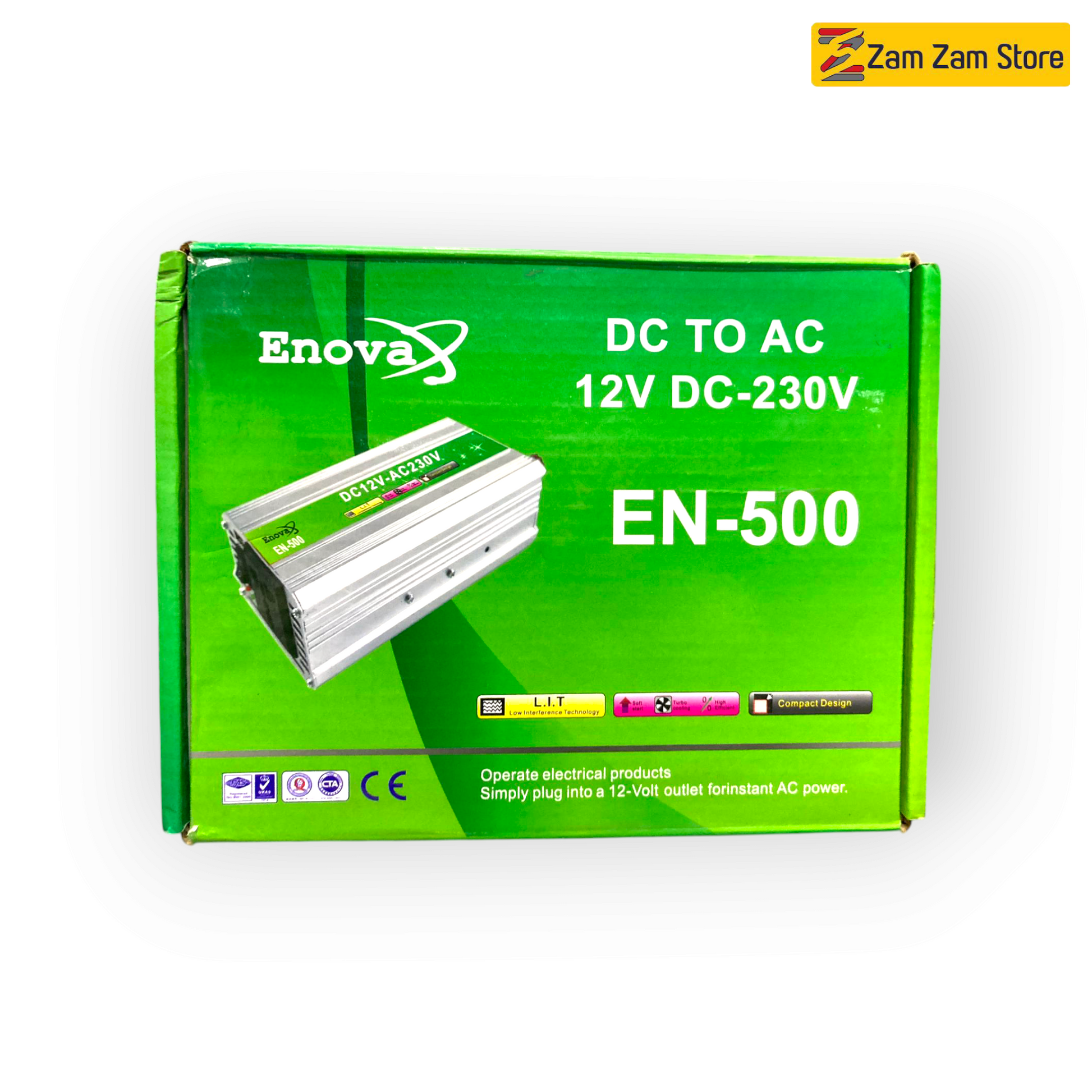 Enova 500W DC to AC Inverter | 12V to 220V - Zam Zam Store