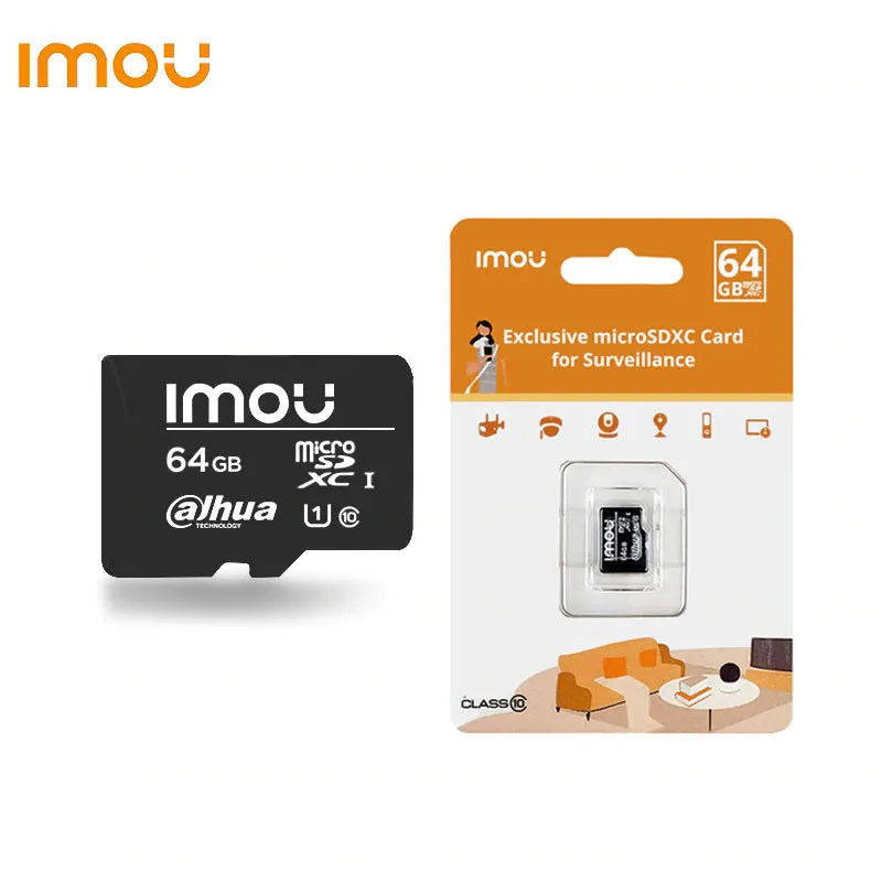 Imou: High-Capacity MicroSD Card (64GB) - imou sd 64 gb card