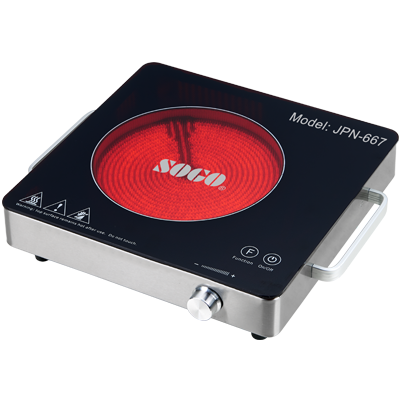 SOGO Electric Stove JPN-664 | 2000W Ceramic Dual Control - Zam Zam Store