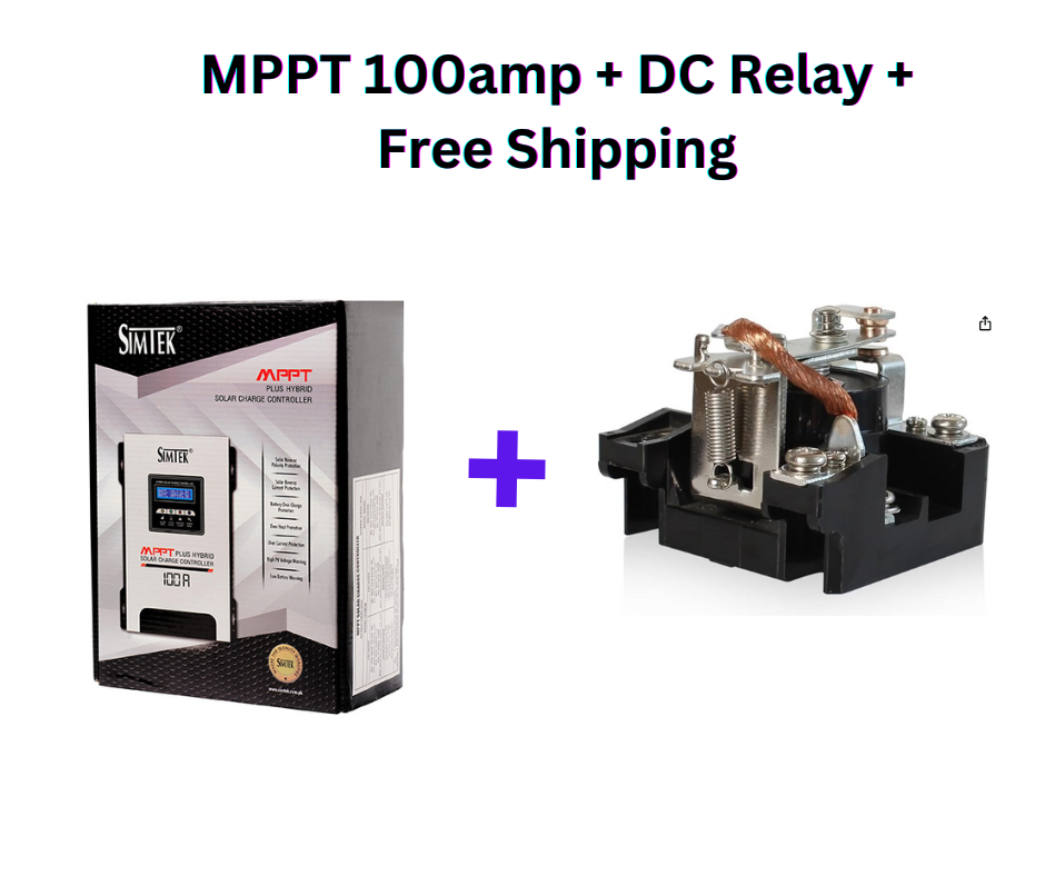 Buy MPPT 100amp + DC Load Relay + Get Free Shipping