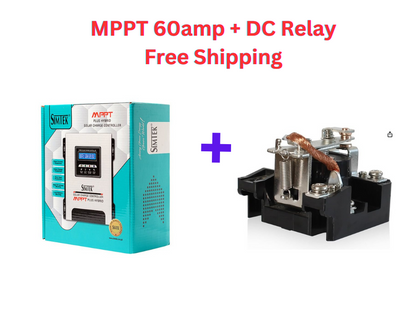 Buy MPPT 60amp + DC Load Relay with free Shipping