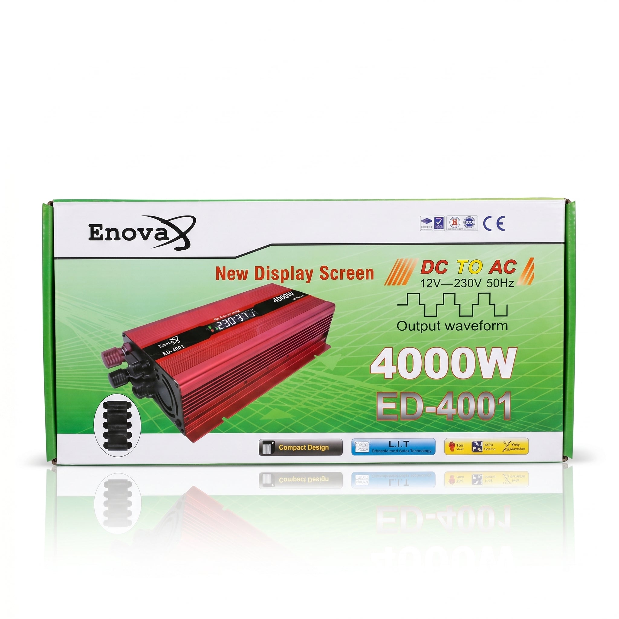 Enova 4000W Power Inverter | 12V to 220V With Digital Display