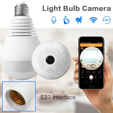 Wifi Bulb Camera Panoramic 2mp