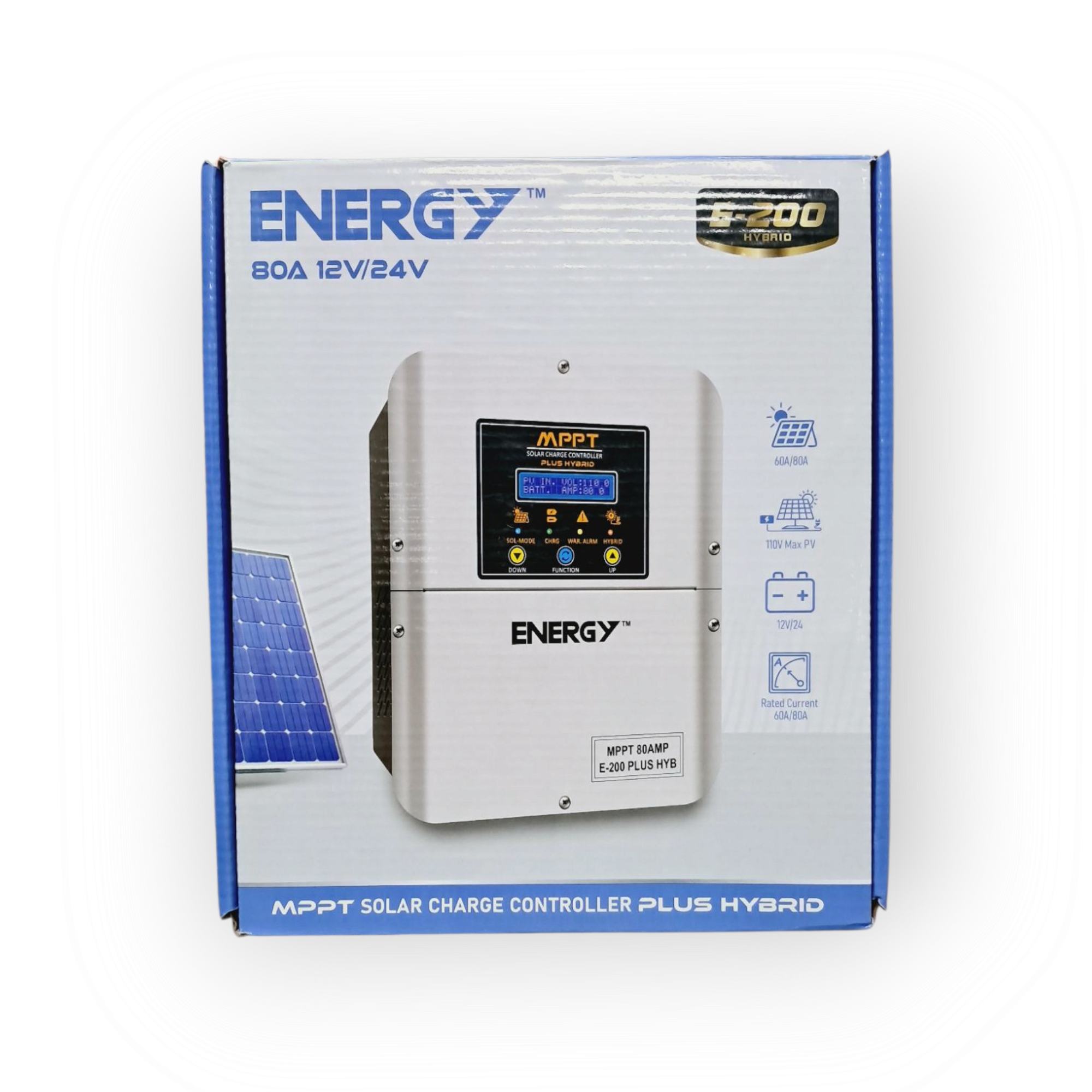ENERGY Hybrid MPPT Solar Charge Controller 80A | 12V/24V Auto - Zam Zam Store