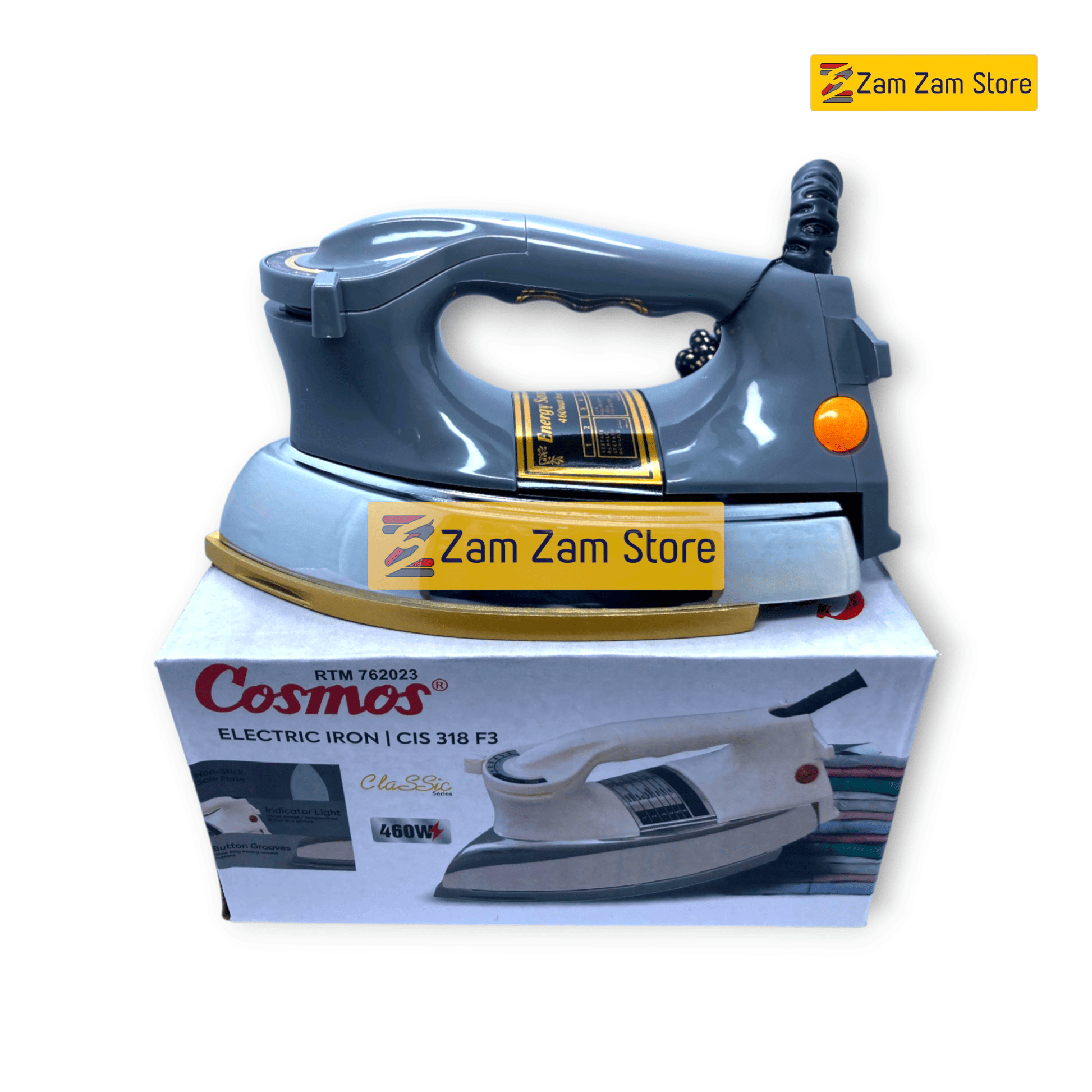 Cosmos 460 Watt Energy Saver Electric Iron – Indonesia Imported - Zam Zam Store
