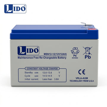 LIDO 12v 12ah Dry Battery