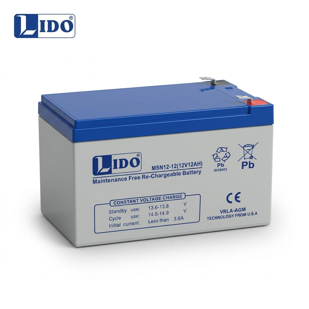 LIDO 12v 12ah Dry Battery