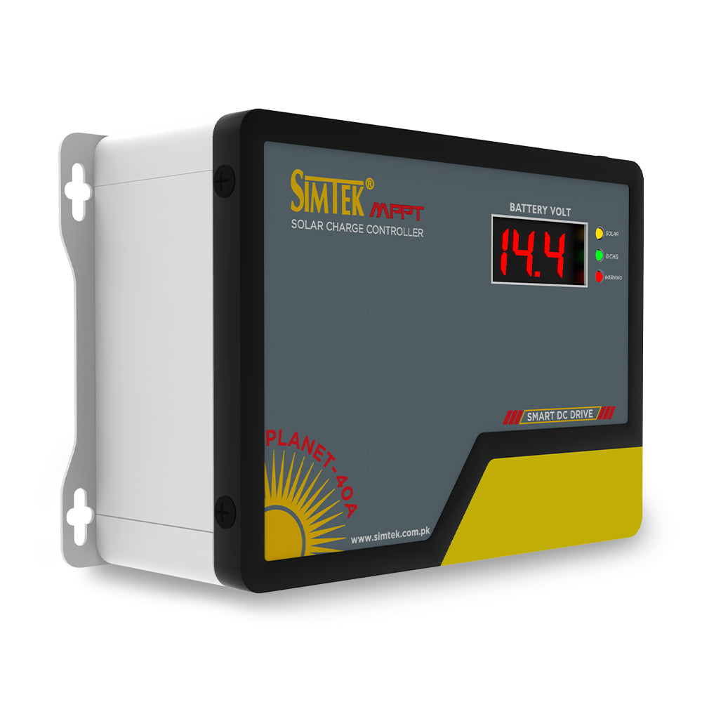 Simtek Planet40-40A MPPT Solar Charge Controller -               6 Months Warranty - Zam Zam Store