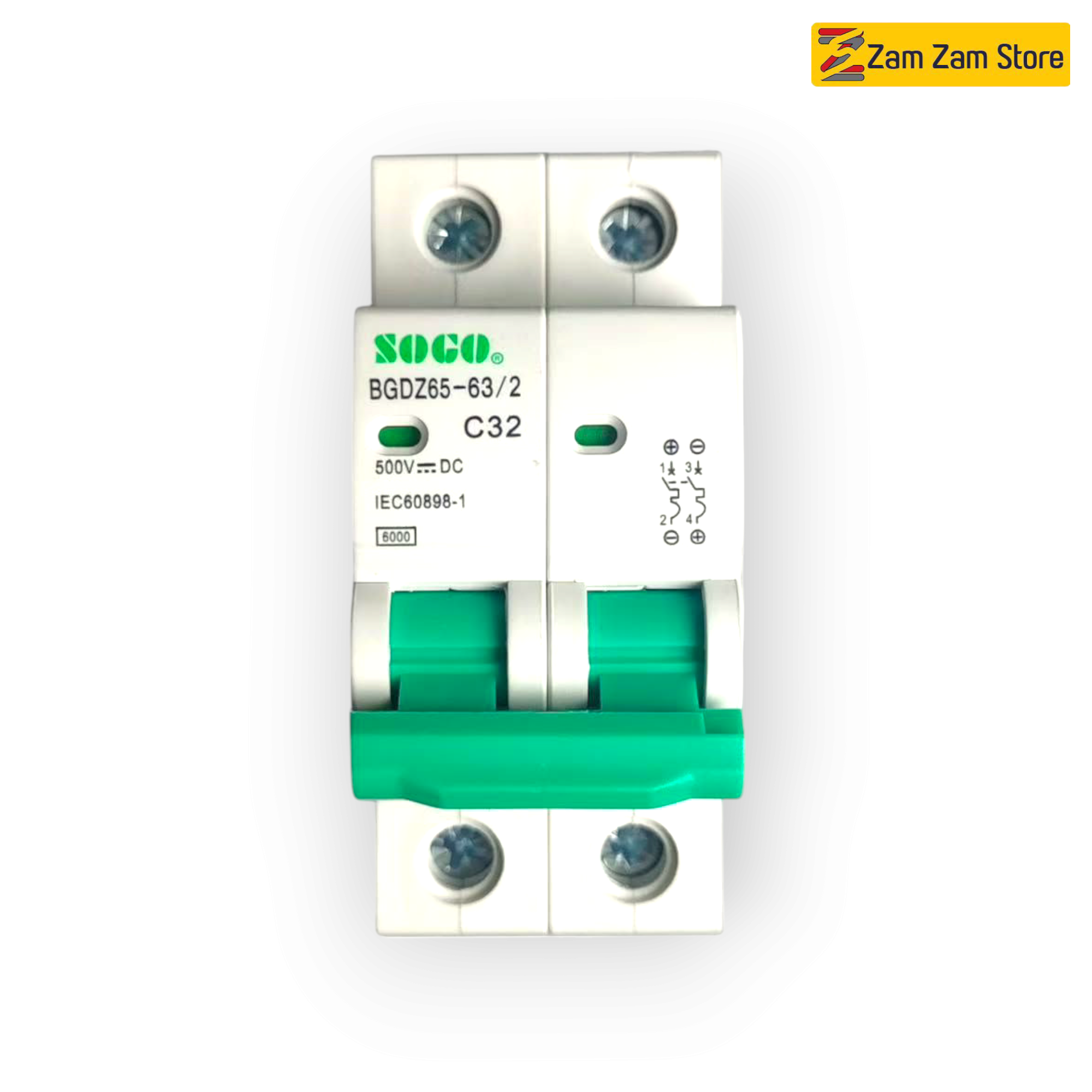 SOGO DC Breaker – 32A & 63A | 500V High Voltage Breaker - Zam Zam Store