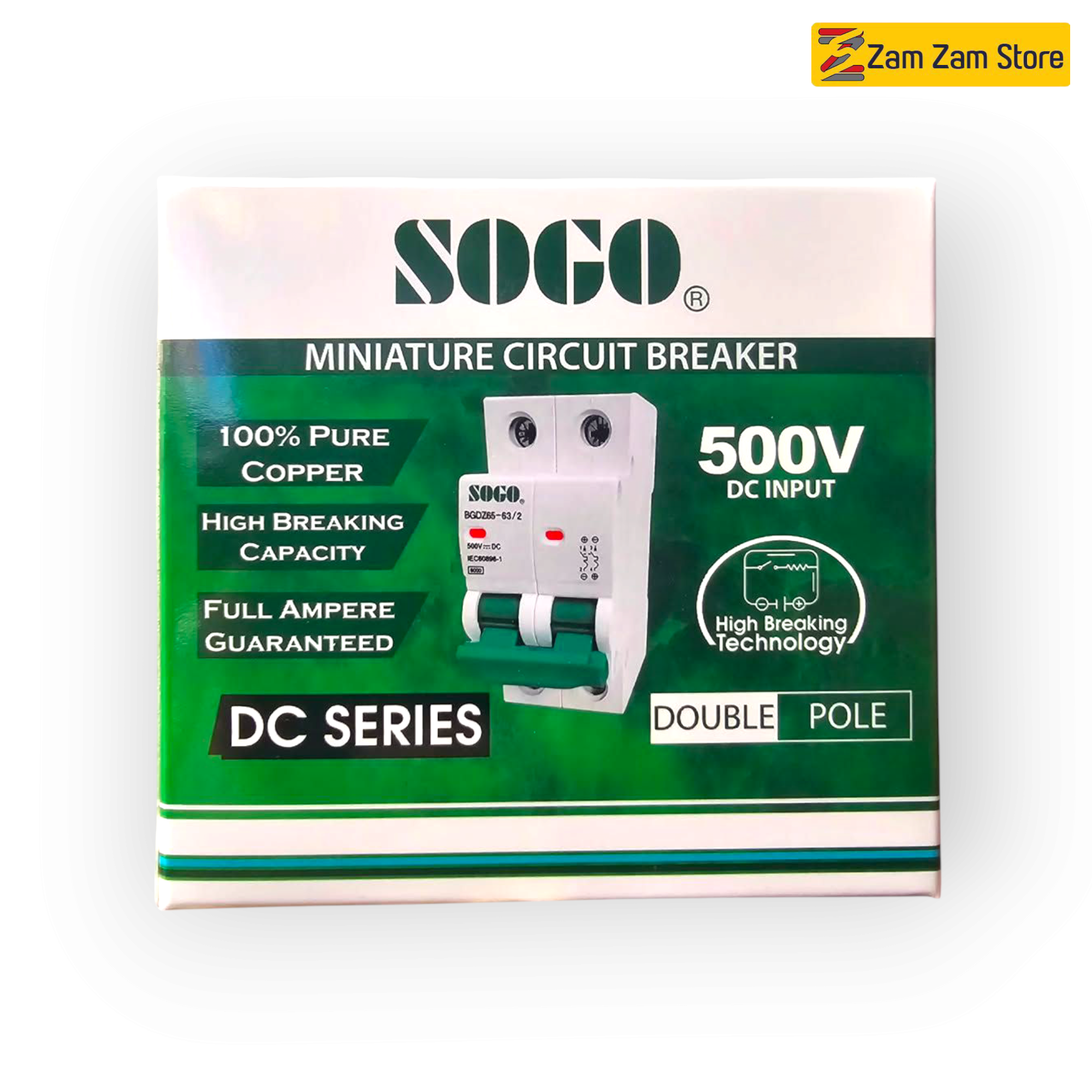 SOGO DC Breaker – 32A & 63A | 500V High Voltage Breaker - Zam Zam Store