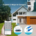 WiFi Dual Lens Outdoor PTZ Camera 2MP