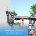WiFi Dual Lens Outdoor PTZ Camera 2MP