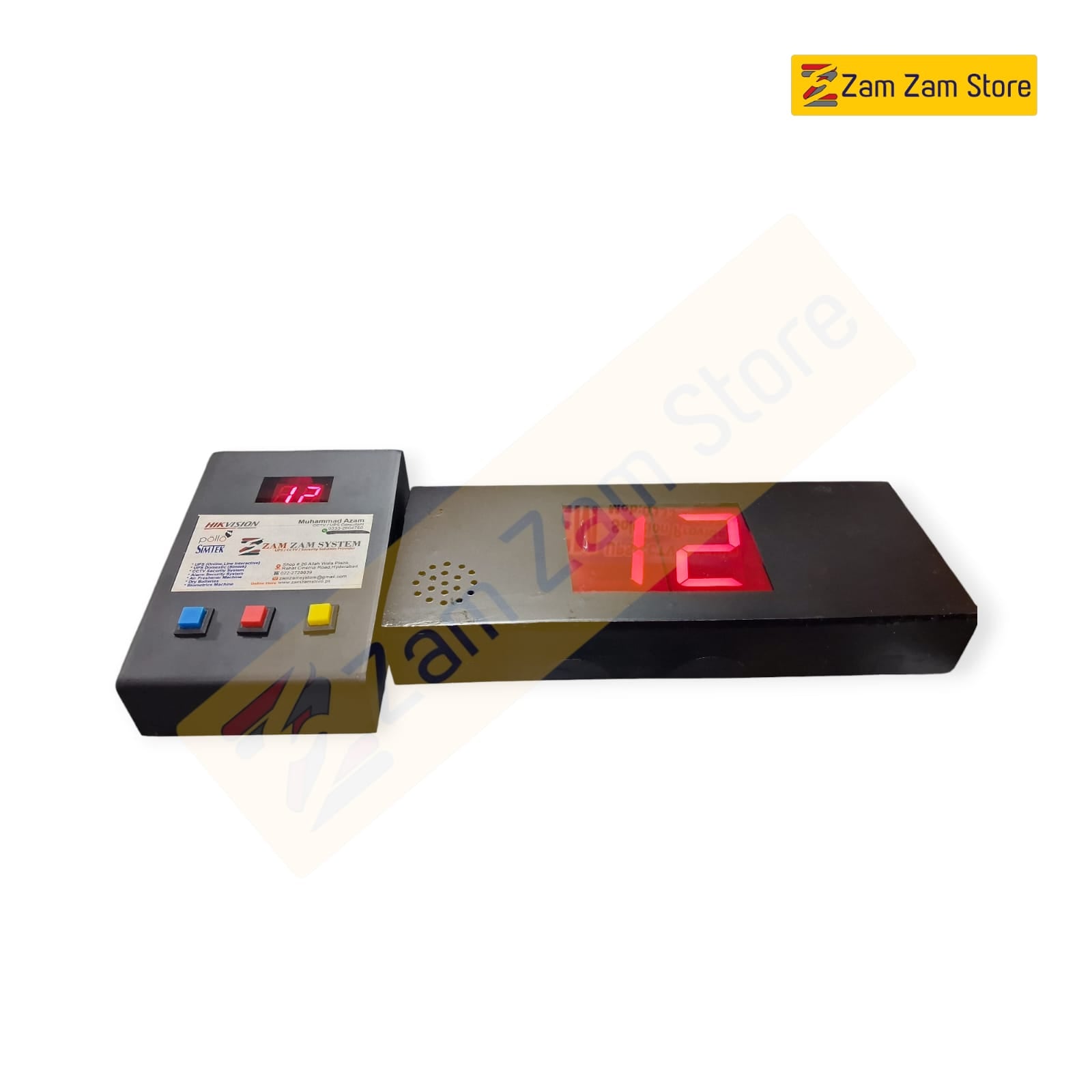 Patient Ticket Counter System – 2 Digit Display (Wired QMS)