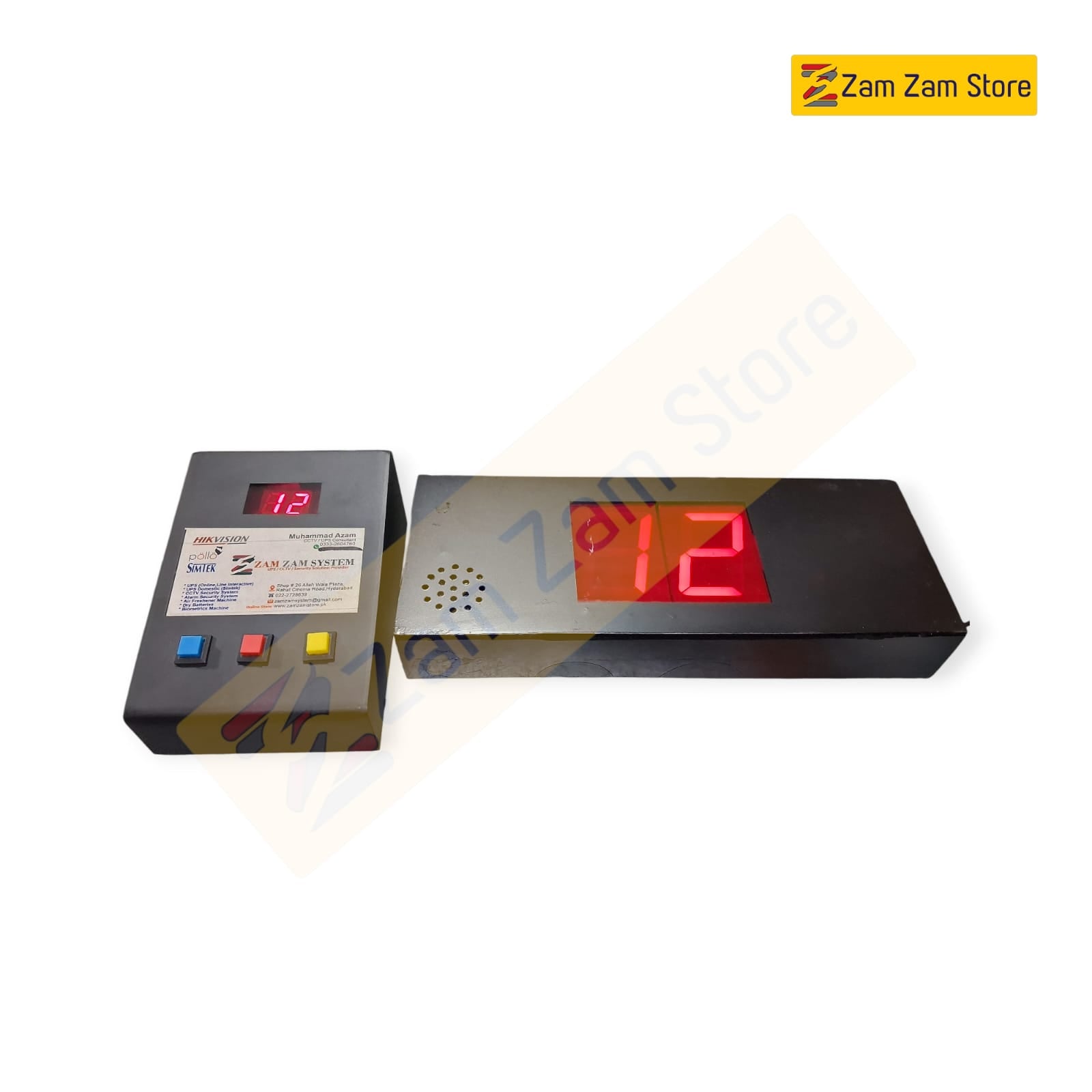 Patient Ticket Counter System – 2 Digit Display (Wired QMS)