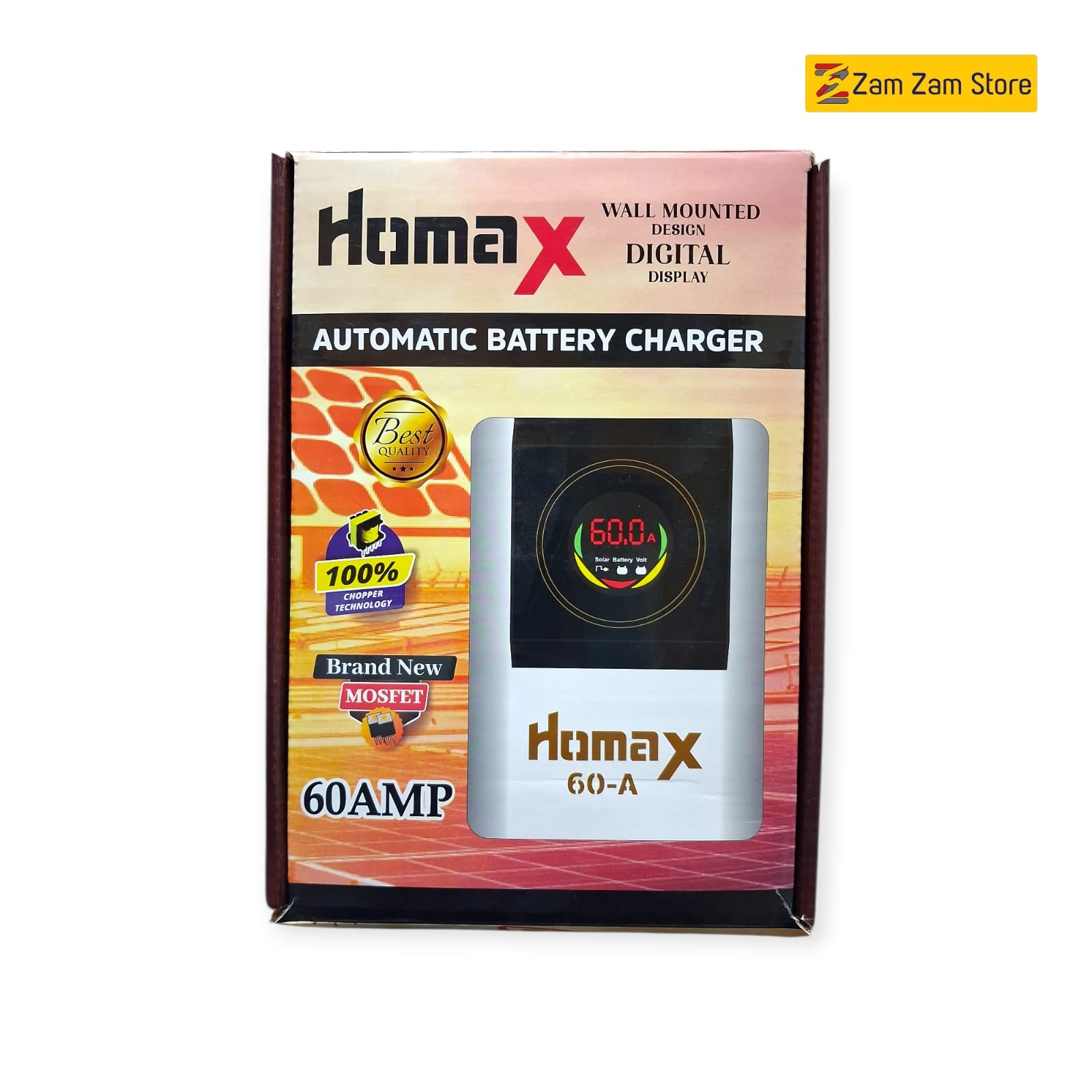 Homax Tubular Automatic Battery Charger 12V 60AMP-3 Month Warranty