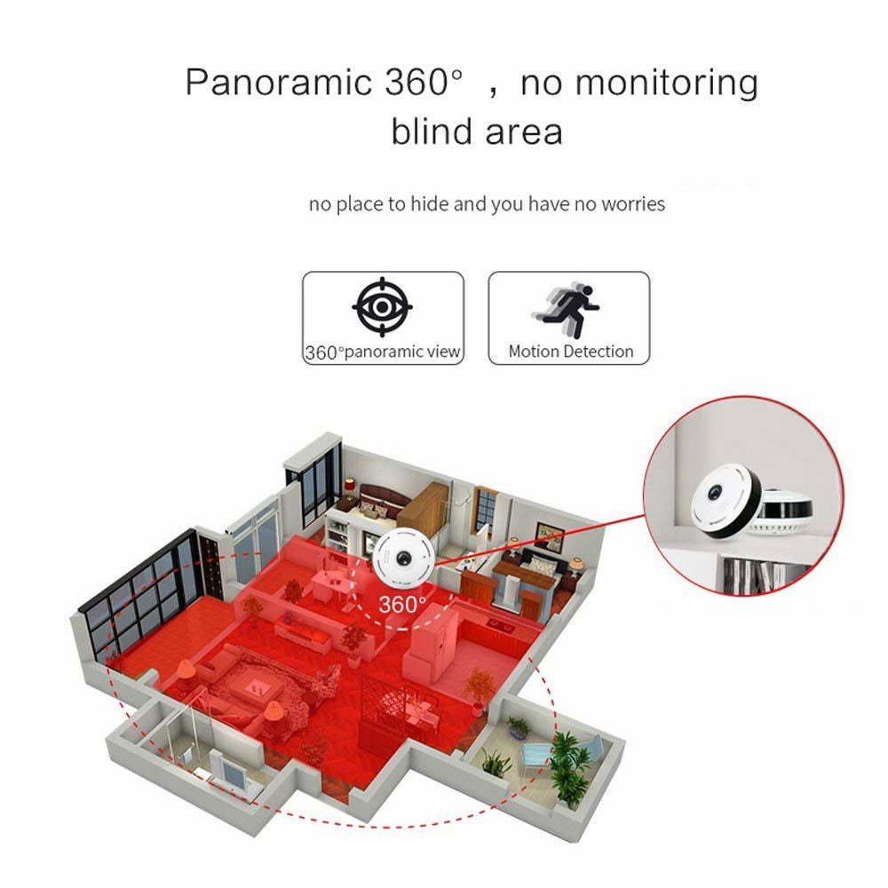 Wifi Panoramic Fisheye 360 Wide Angle Camera - Zam Zam Store