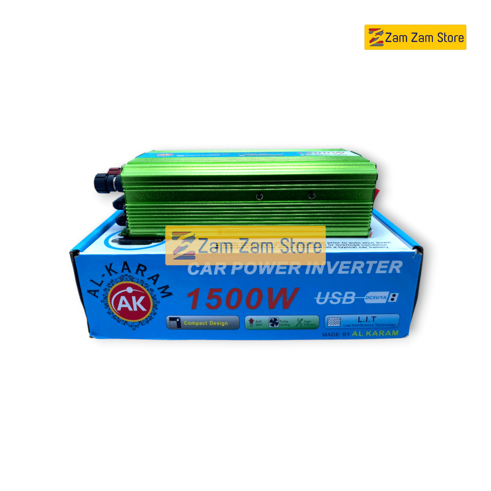 AL Karam 1500W Inverter 12V DC to AC 220V - Zam Zam Store