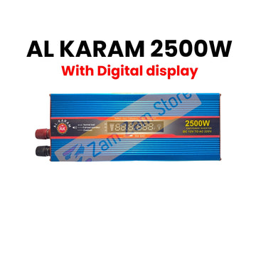 AL Karam 2500W 12V to AC 220V Inverter Digital - Zam Zam Store