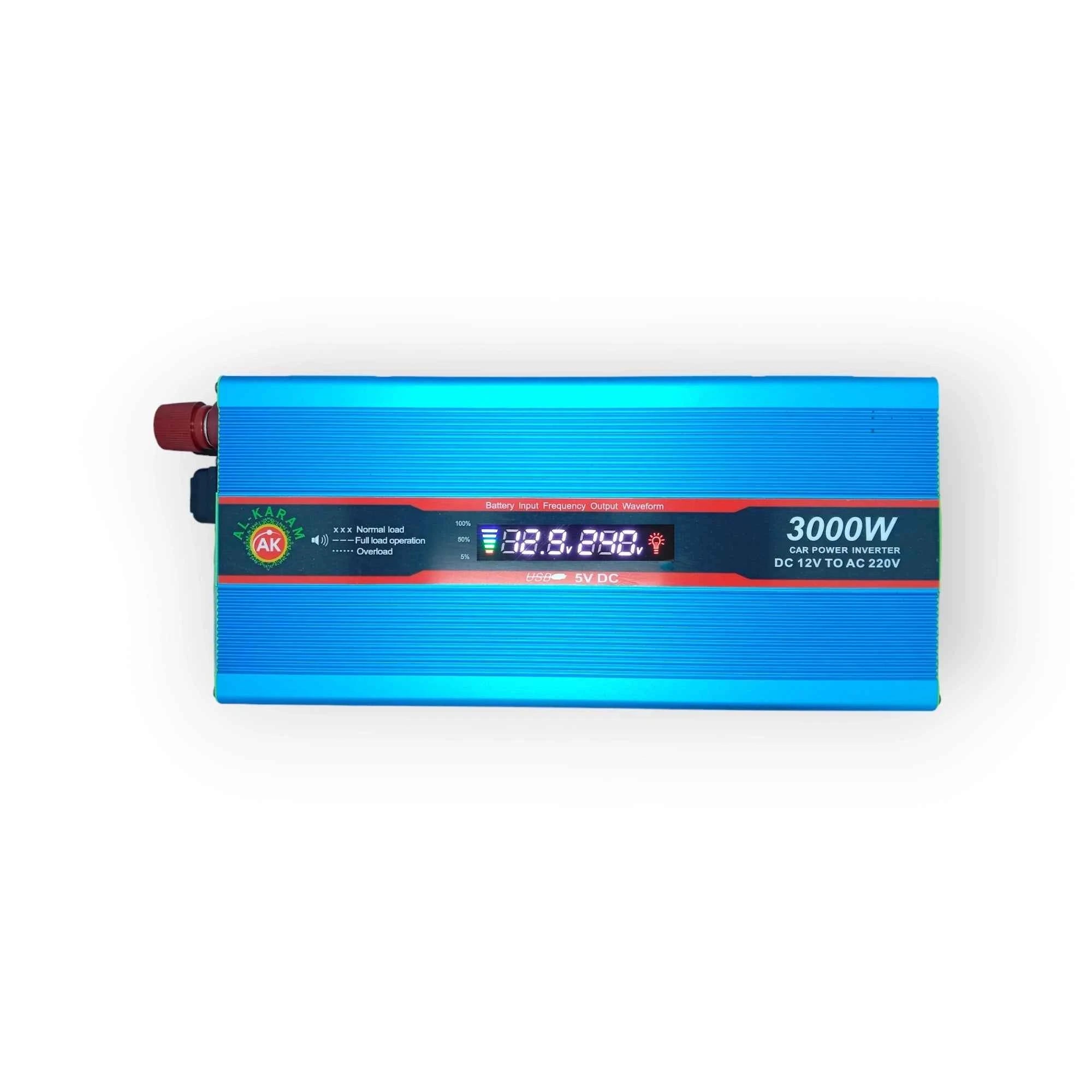 AL Karam 3000W Inverter | 12V DC to 220V AC with Display Screen - Zam Zam Store