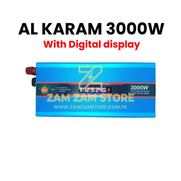 AL Karam 3000W Inverter | 12V DC to 220V AC with Display Screen - Zam Zam Store