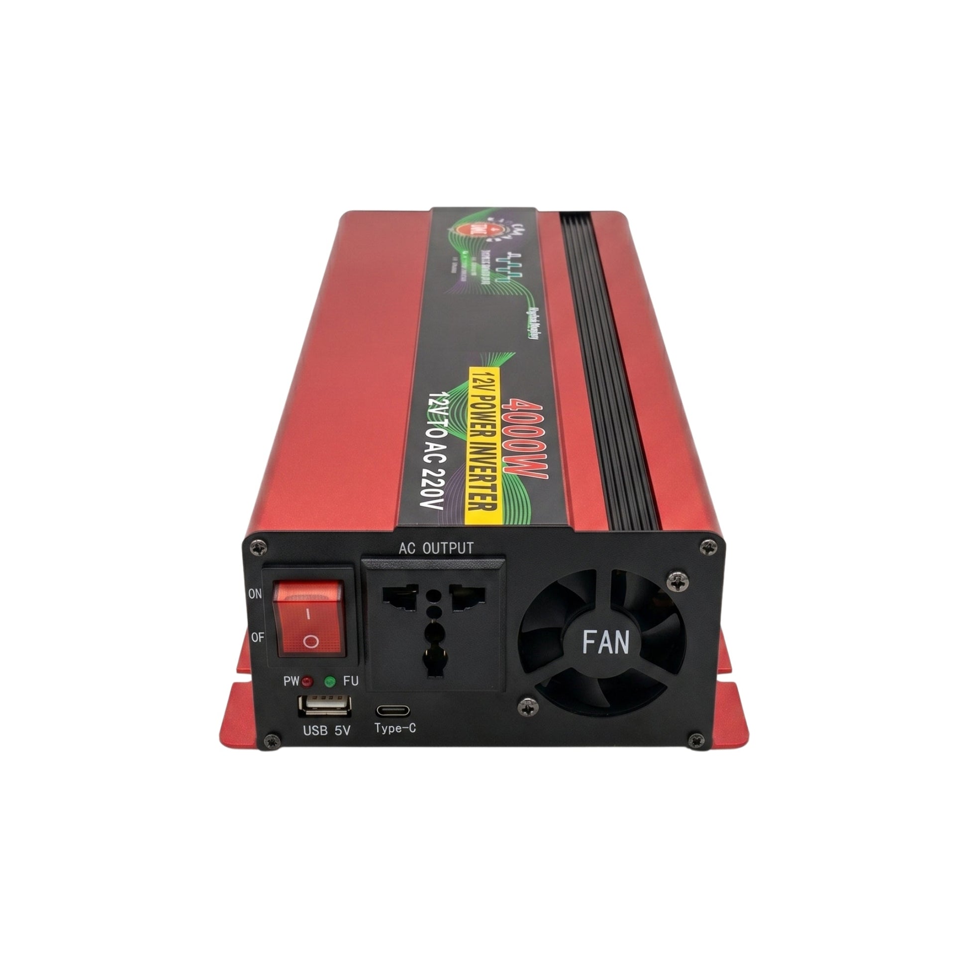 AL Karam 4000W 12V DC to 220V AC Inverter with Display Screen - Zam Zam Store