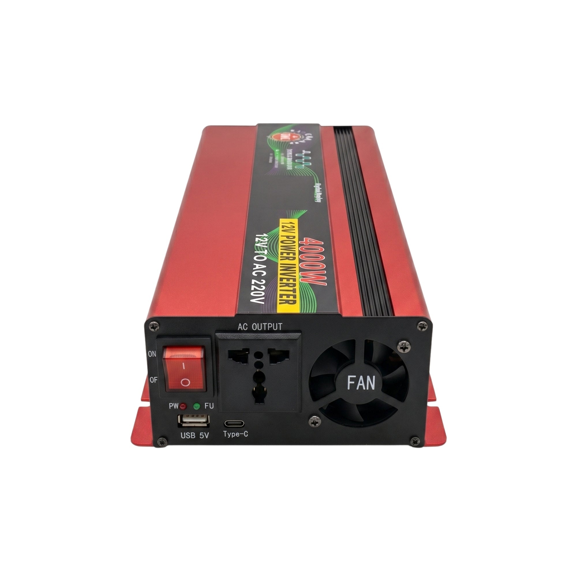 AL Karam 4000W 12V DC to 220V AC Inverter with Display Screen - Zam Zam Store