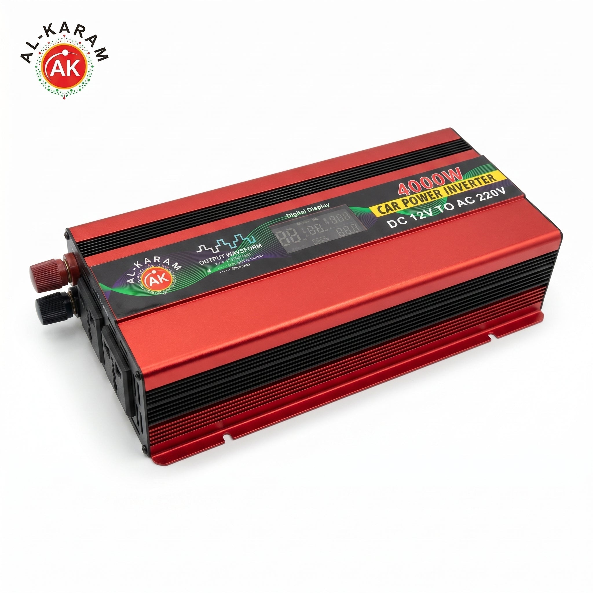 AL Karam 4000W 12V DC to 220V AC Inverter with Display Screen - Zam Zam Store