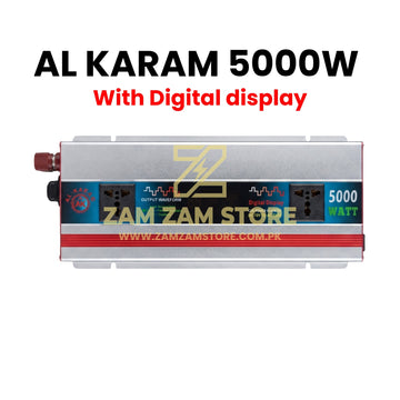 AL Karam 5000W Inverter | 12V DC to 220V AC with Display Screen - Zam Zam Store