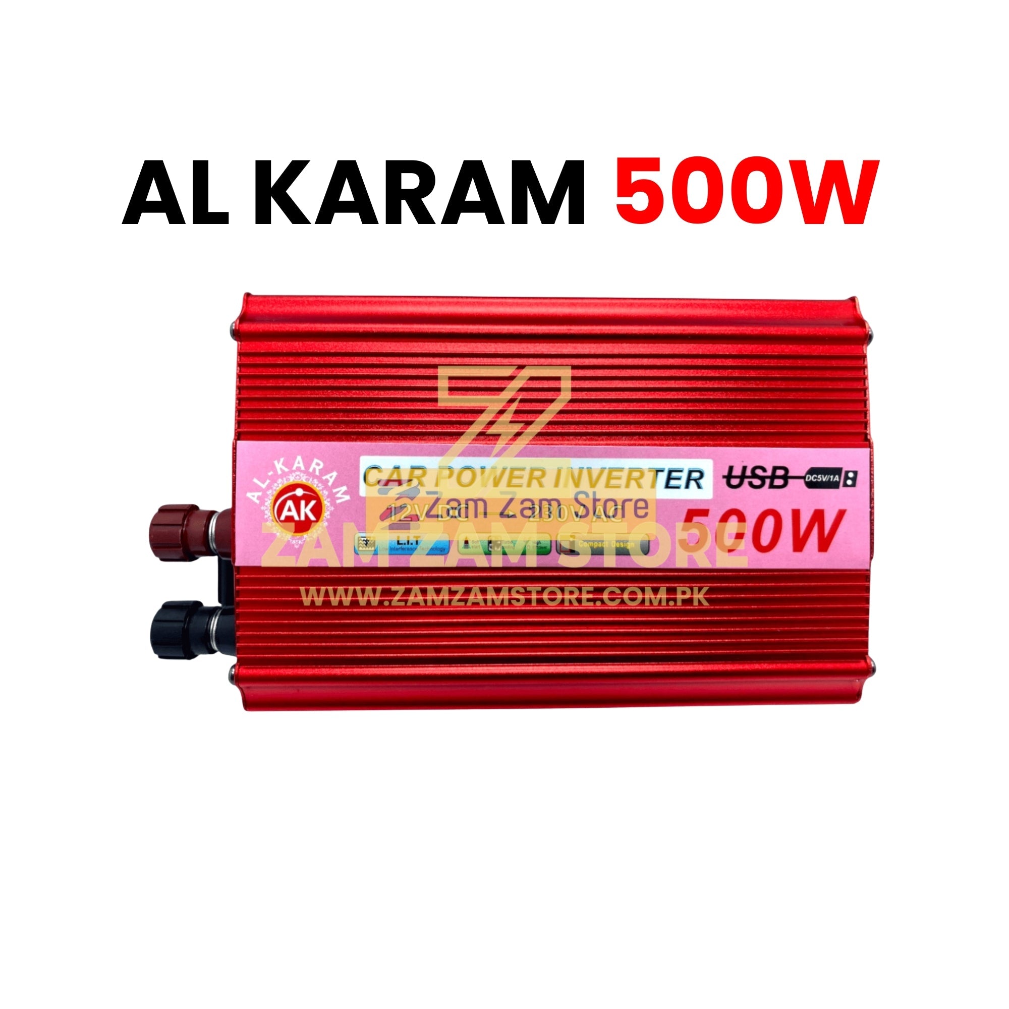 AL Karam 500W Inverter 12V to 220V - Zam Zam Store