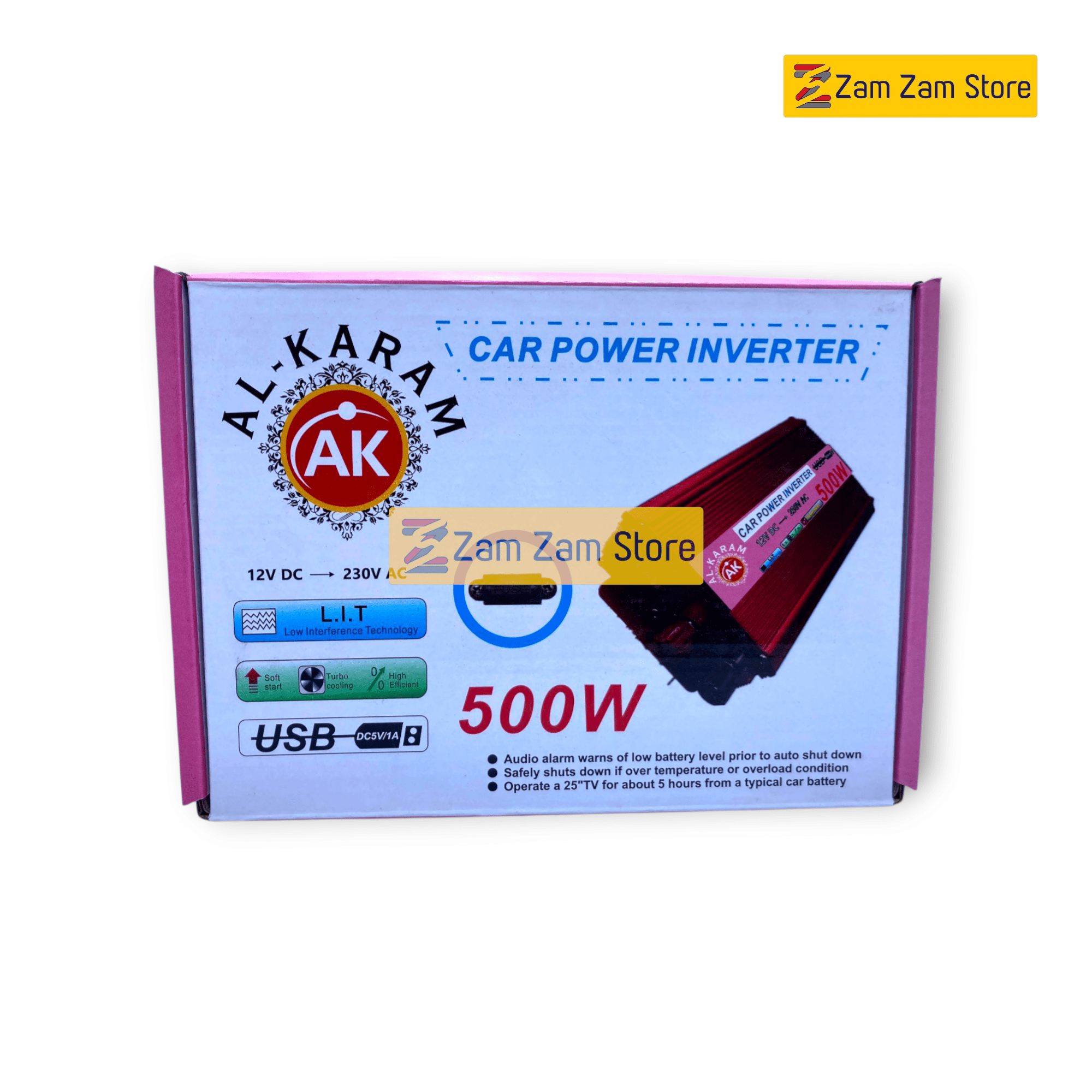 AL Karam 500W Inverter 12V to 220V - Zam Zam Store